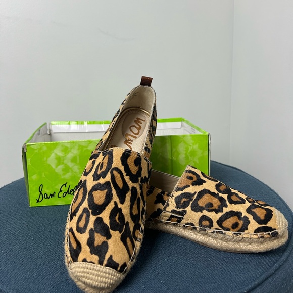 New in box, Sam Edelman Tan and Black Espadrilles - Picture 1 of 6